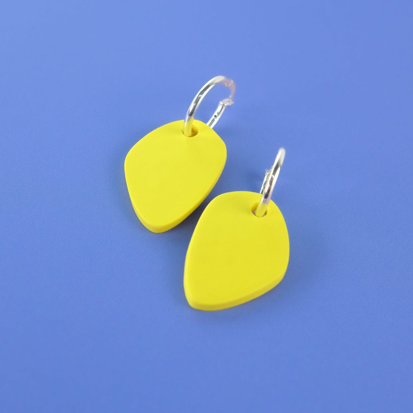 Organic shapes, artistic inspired, lightweight, dangly Calder inspired hoop earrings Calder #color_yellow