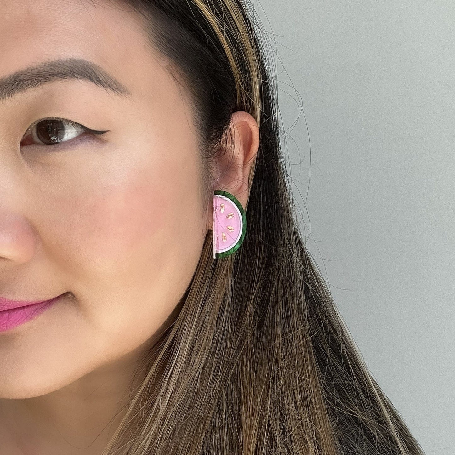 Watermelon Slice stud earrings