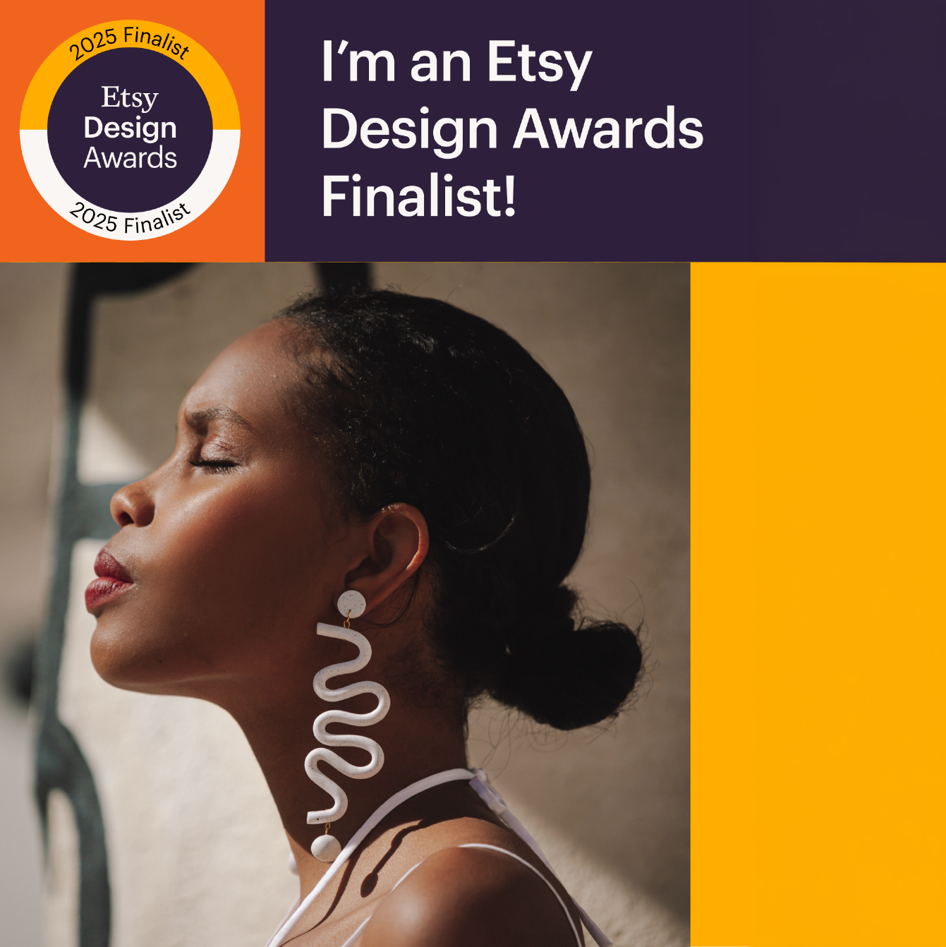 By Chavelli Tube Squiggles Earrings Are an Etsy Design Awards Finalist!
