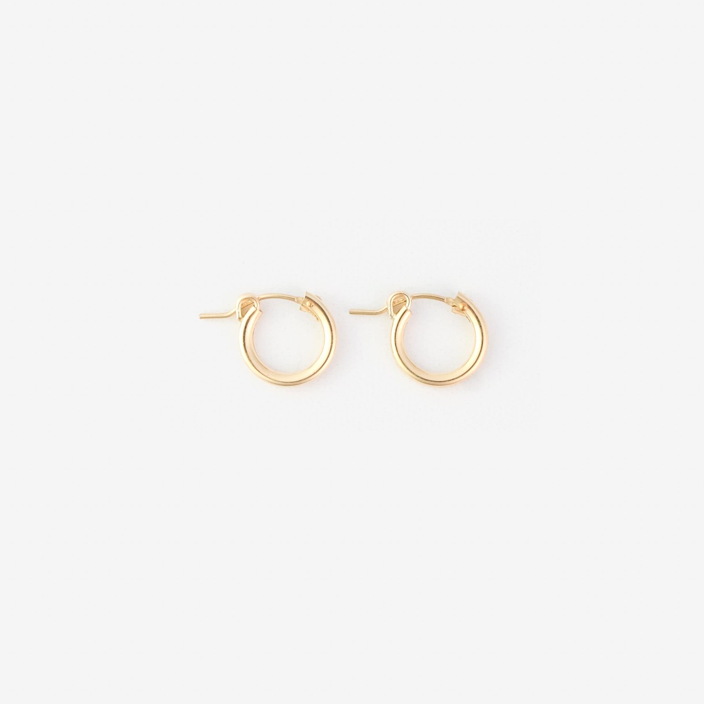 13mm 14k Gold-filled swappable mix and match hoop charm earrings