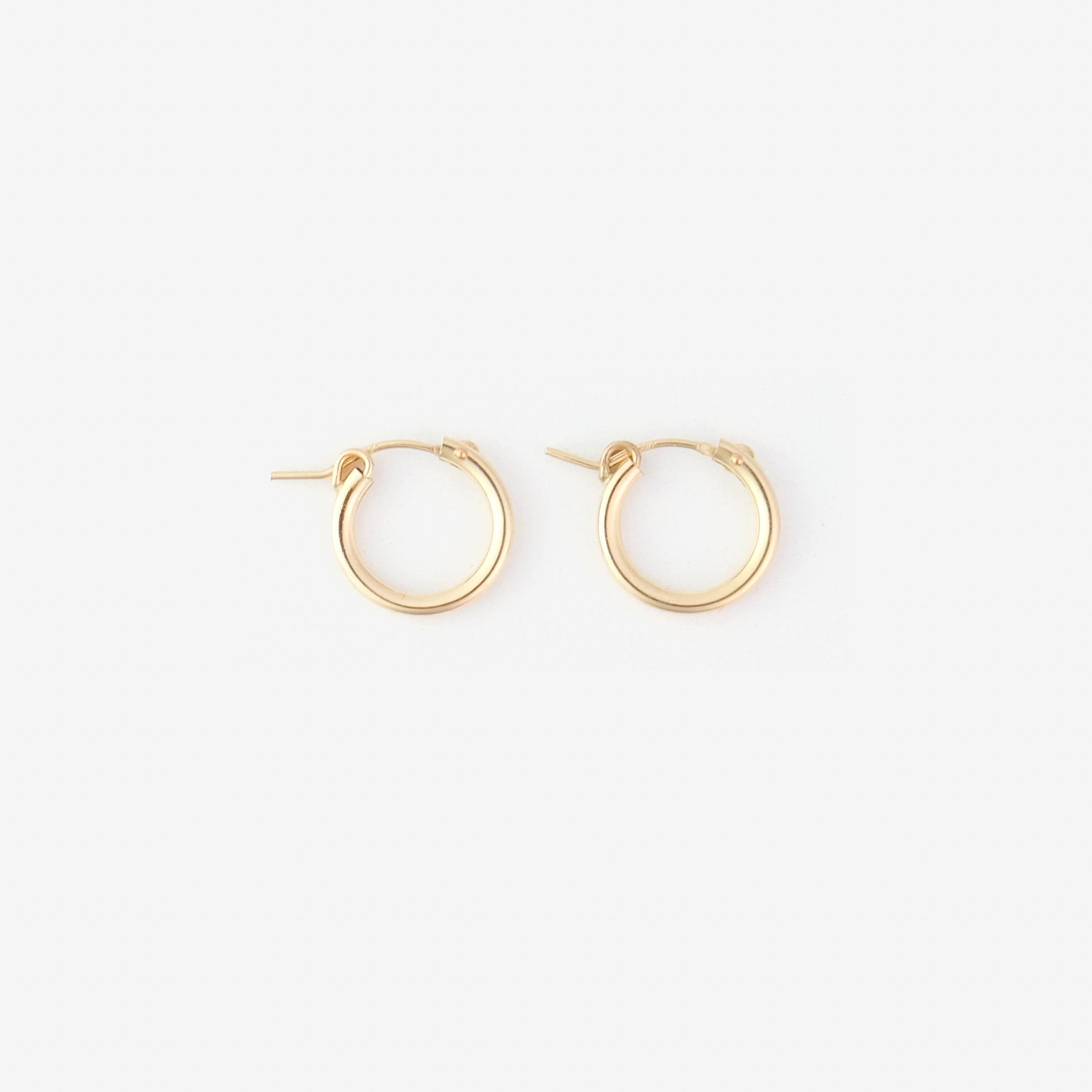 15mm 14k Gold-filled swappable mix and match hoop charm earrings