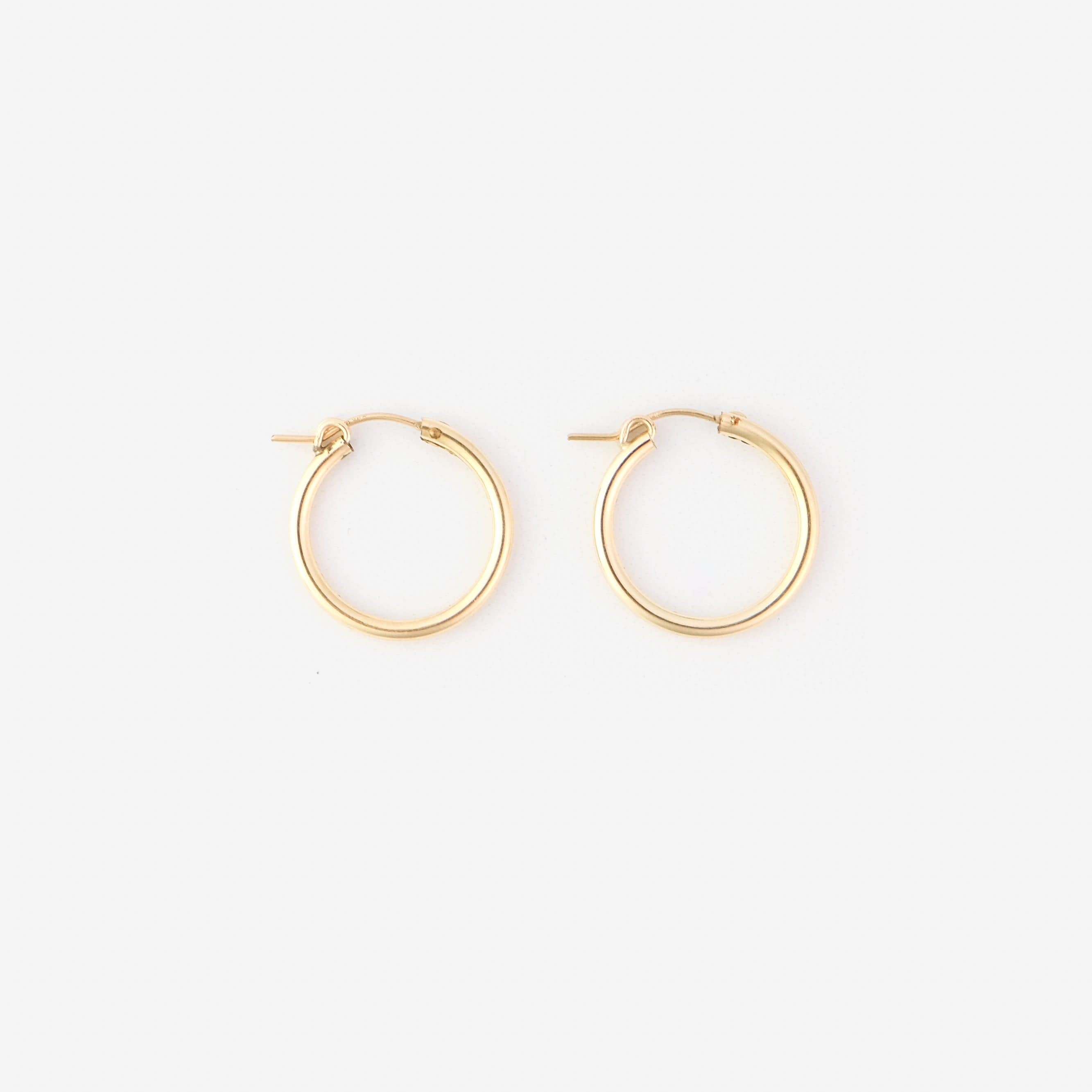 22mm 14k Gold-filled swappable mix and match hoop charm earrings