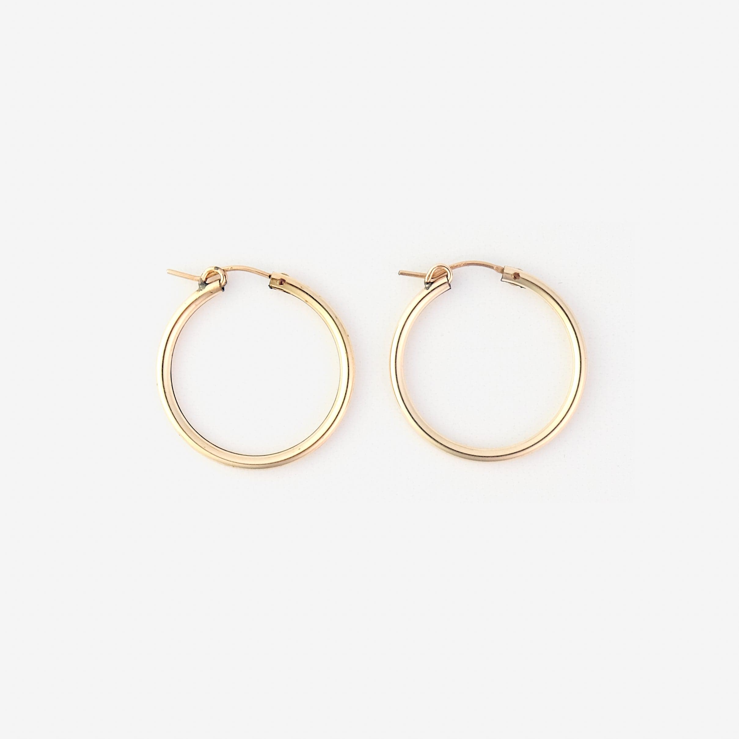 27mm 14k Gold-filled swappable mix and match hoop charm earrings