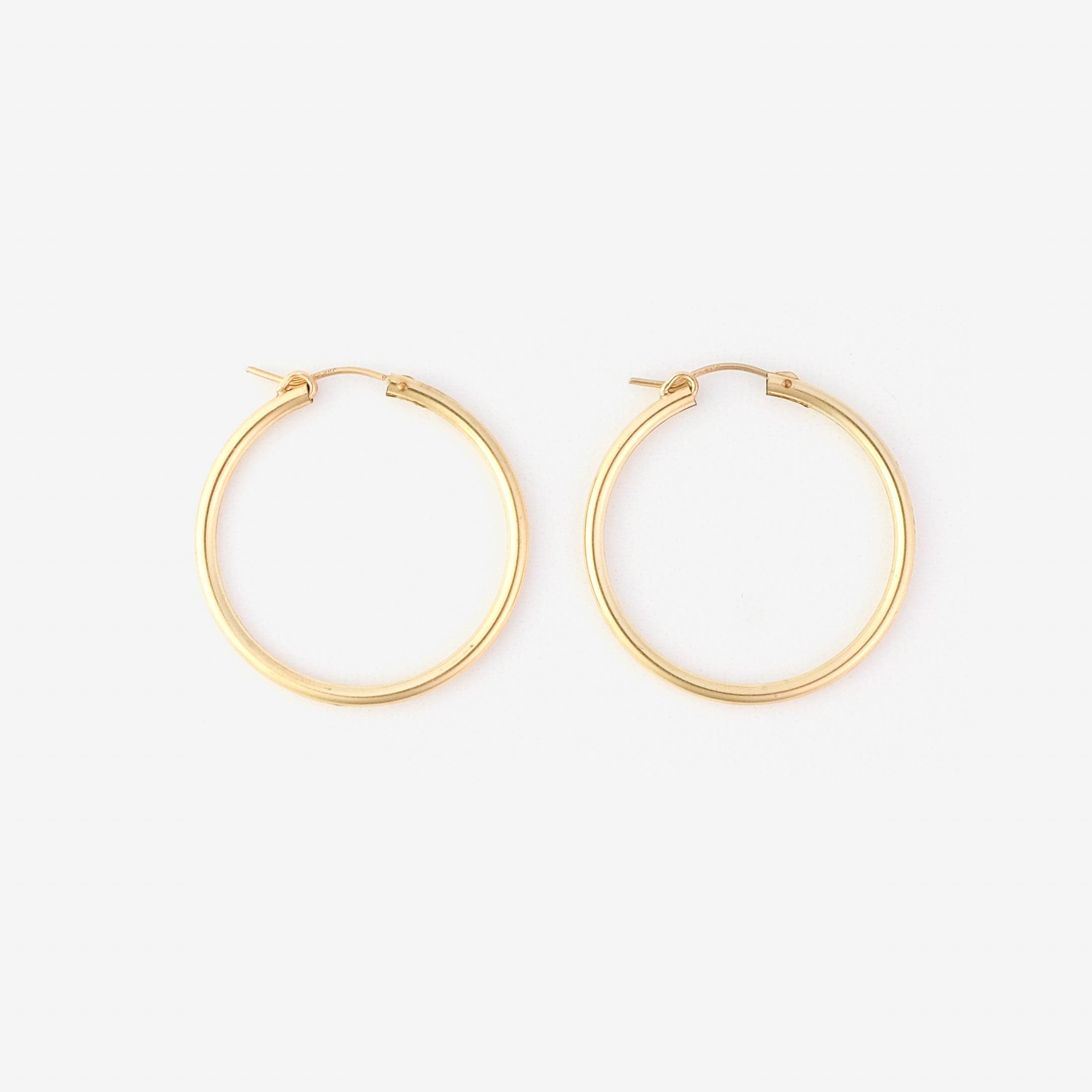 34mm 14k Gold-filled swappable mix and match hoop charm earrings