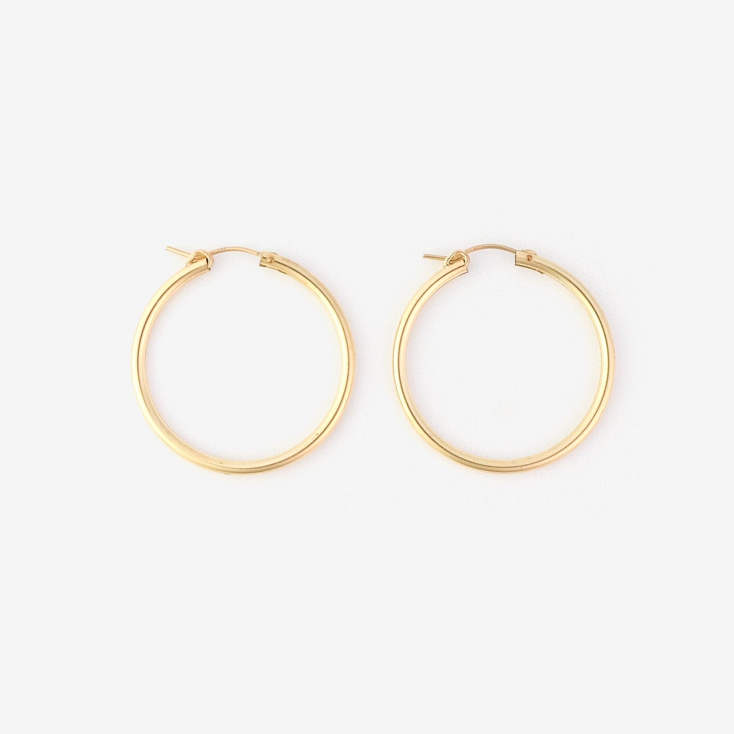 34mm 14k Gold-filled swappable mix and match hoop charm earrings