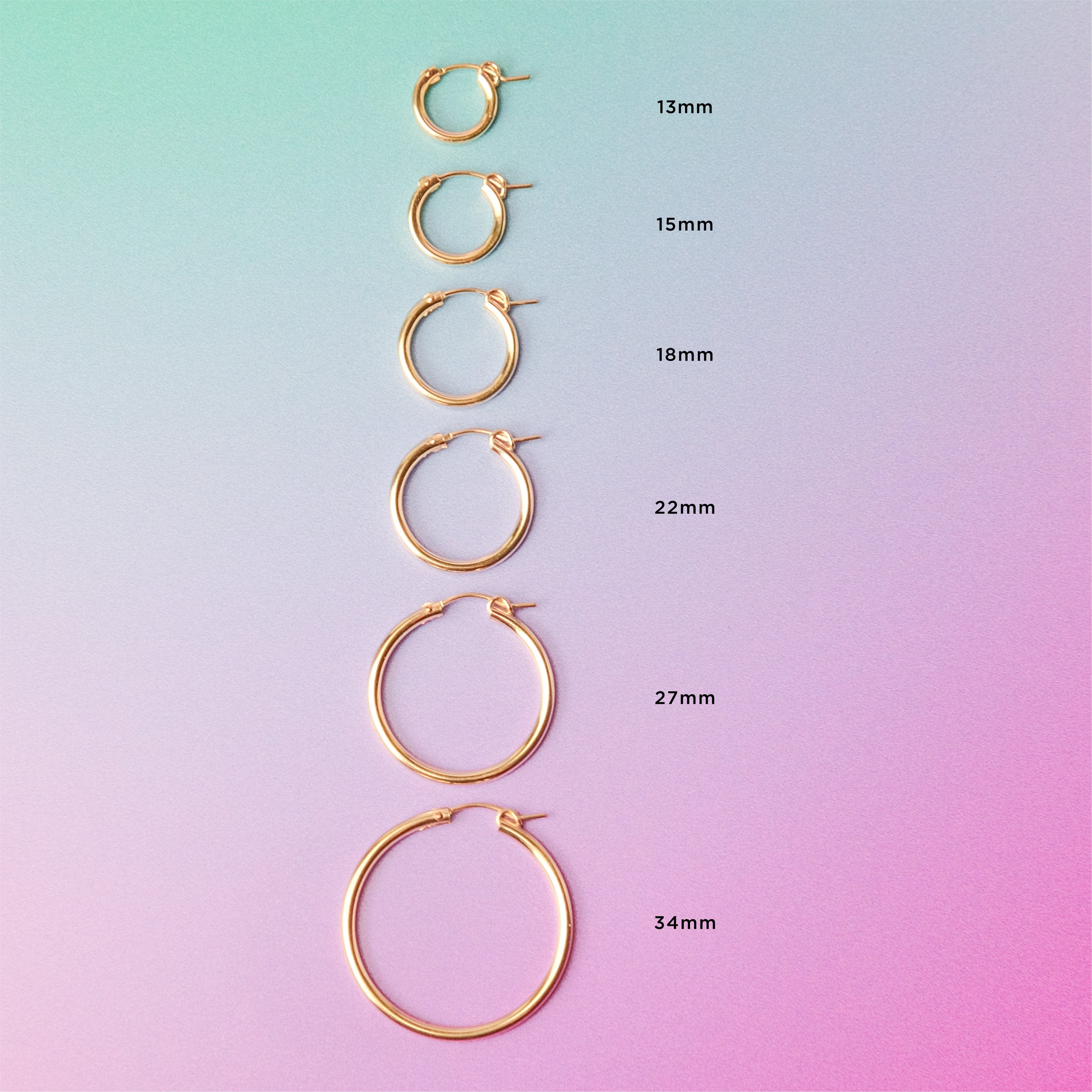 14k Gold-filled swappable mix and match hoop charm earrings