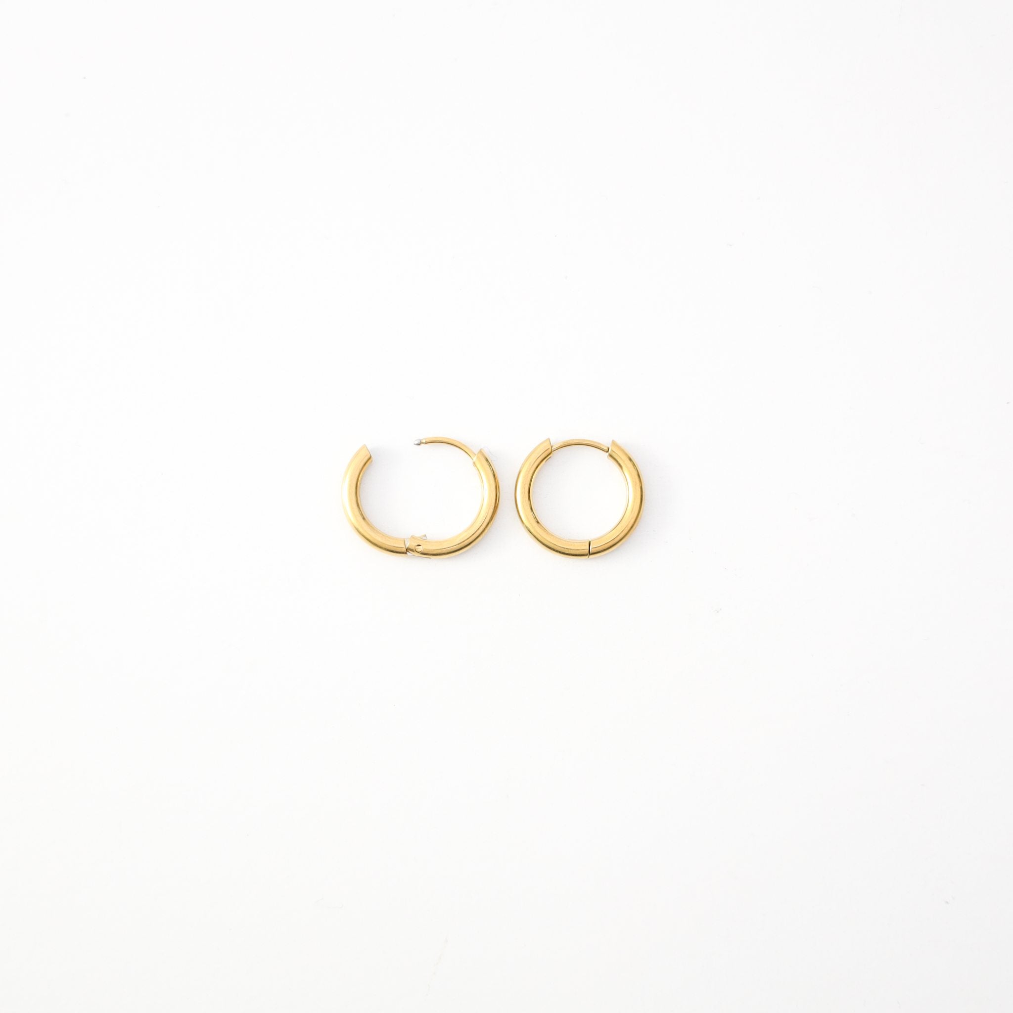 18k Gold-Plated Surgical Steel Hoop earrings
