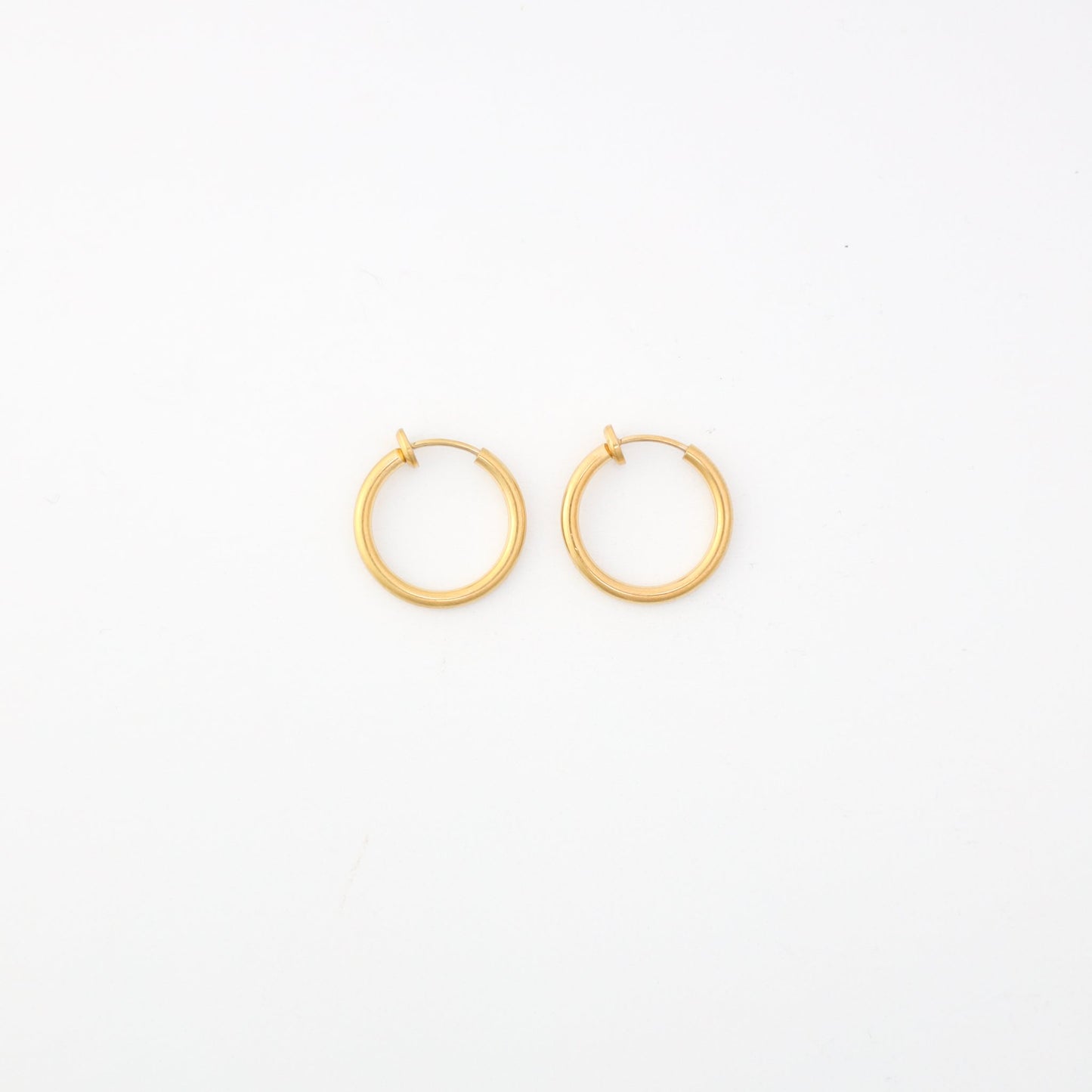 18k Gold-Plated Surgical Steel Hoop earrings