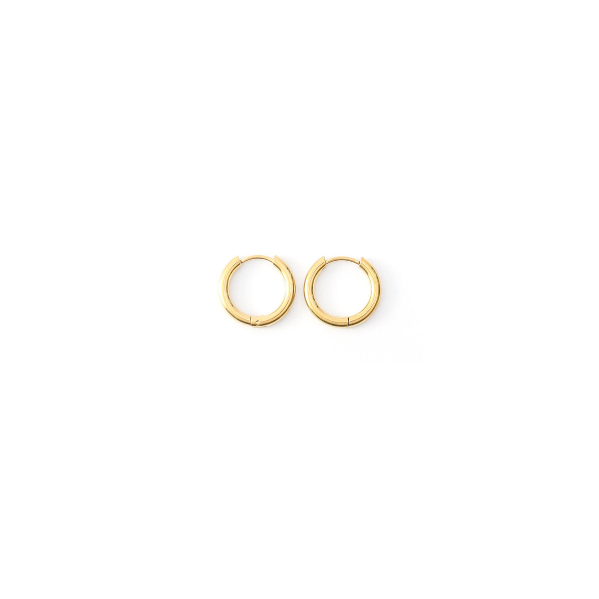 18k Gold-Plated Surgical Steel Hoop earrings