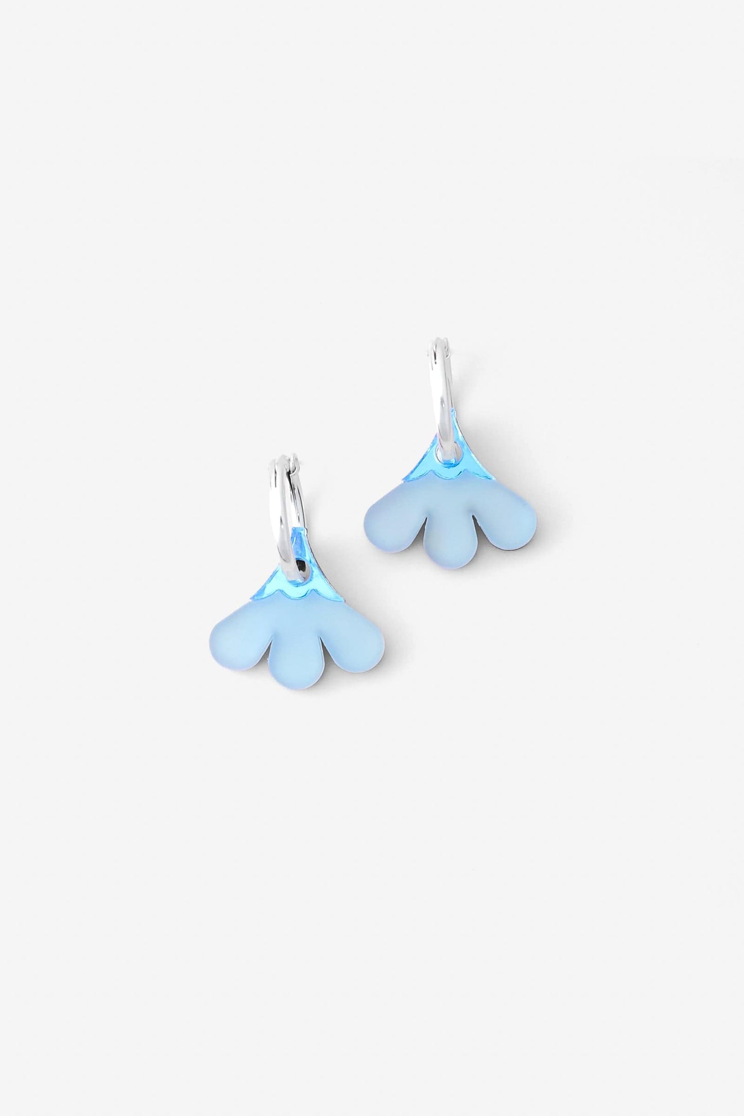 Baby Daisy dangly hoop earrings