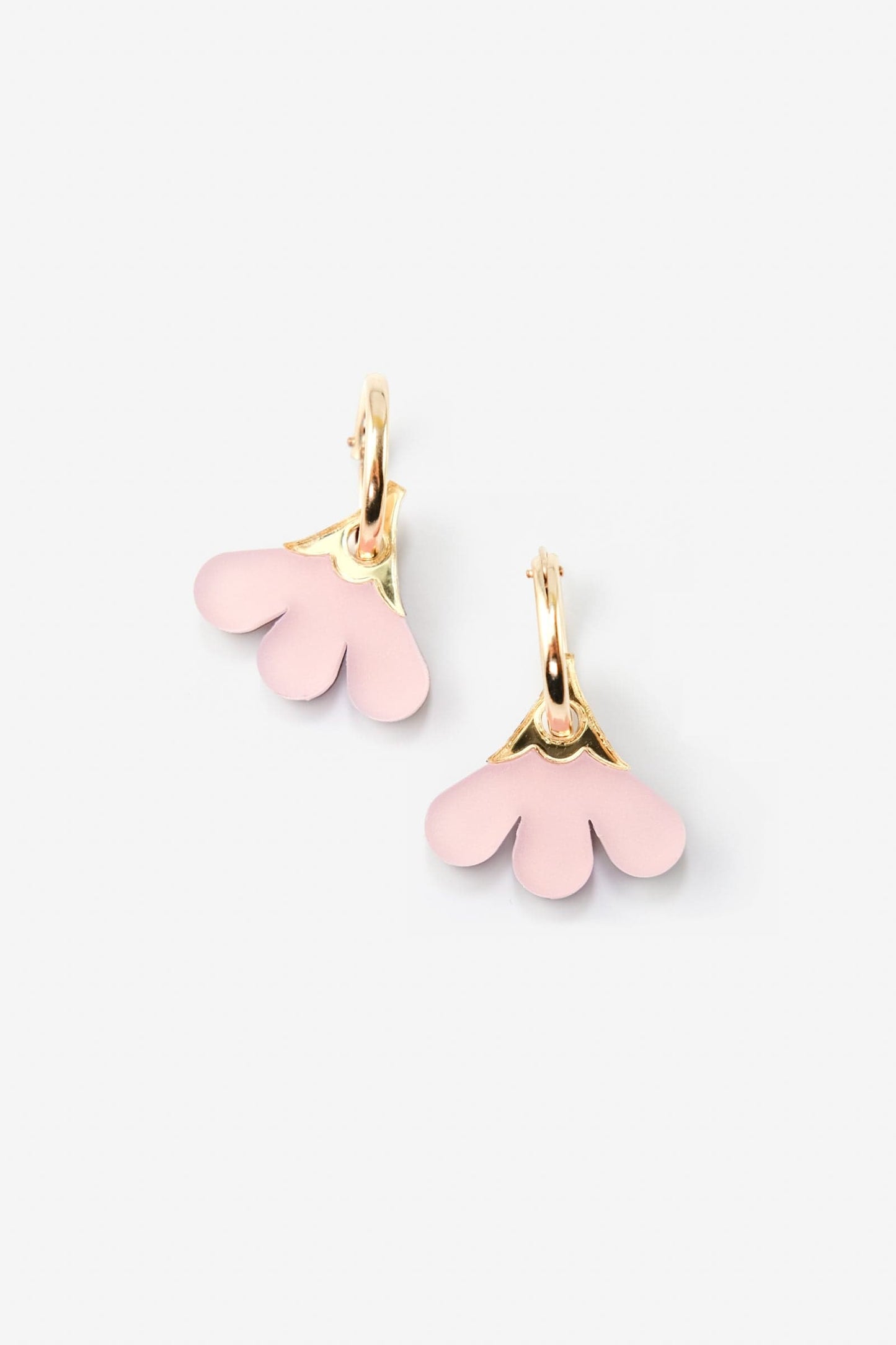 Baby Daisy dangly hoop earrings