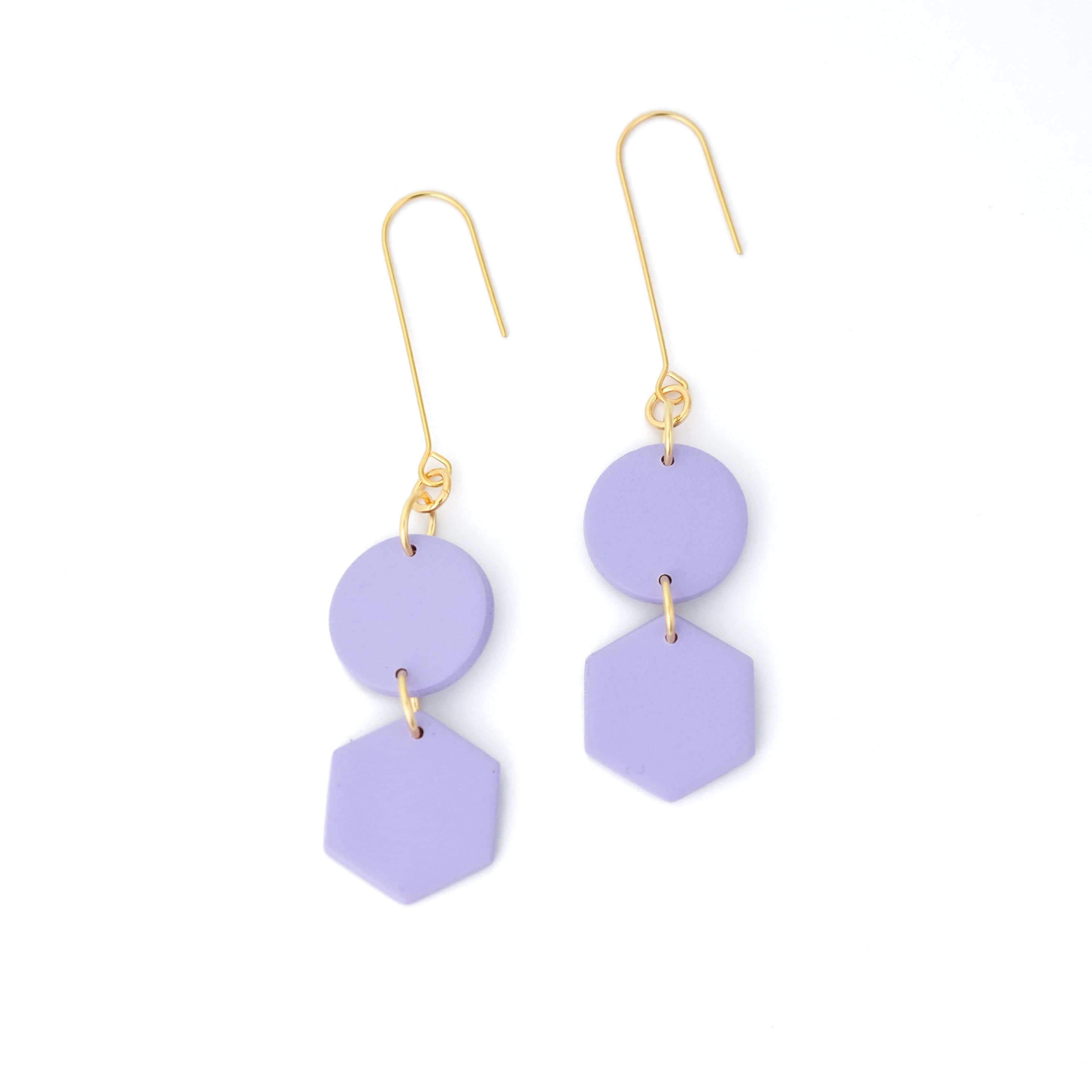 Belle Dangles dangly earrings in lavender #color_lavender