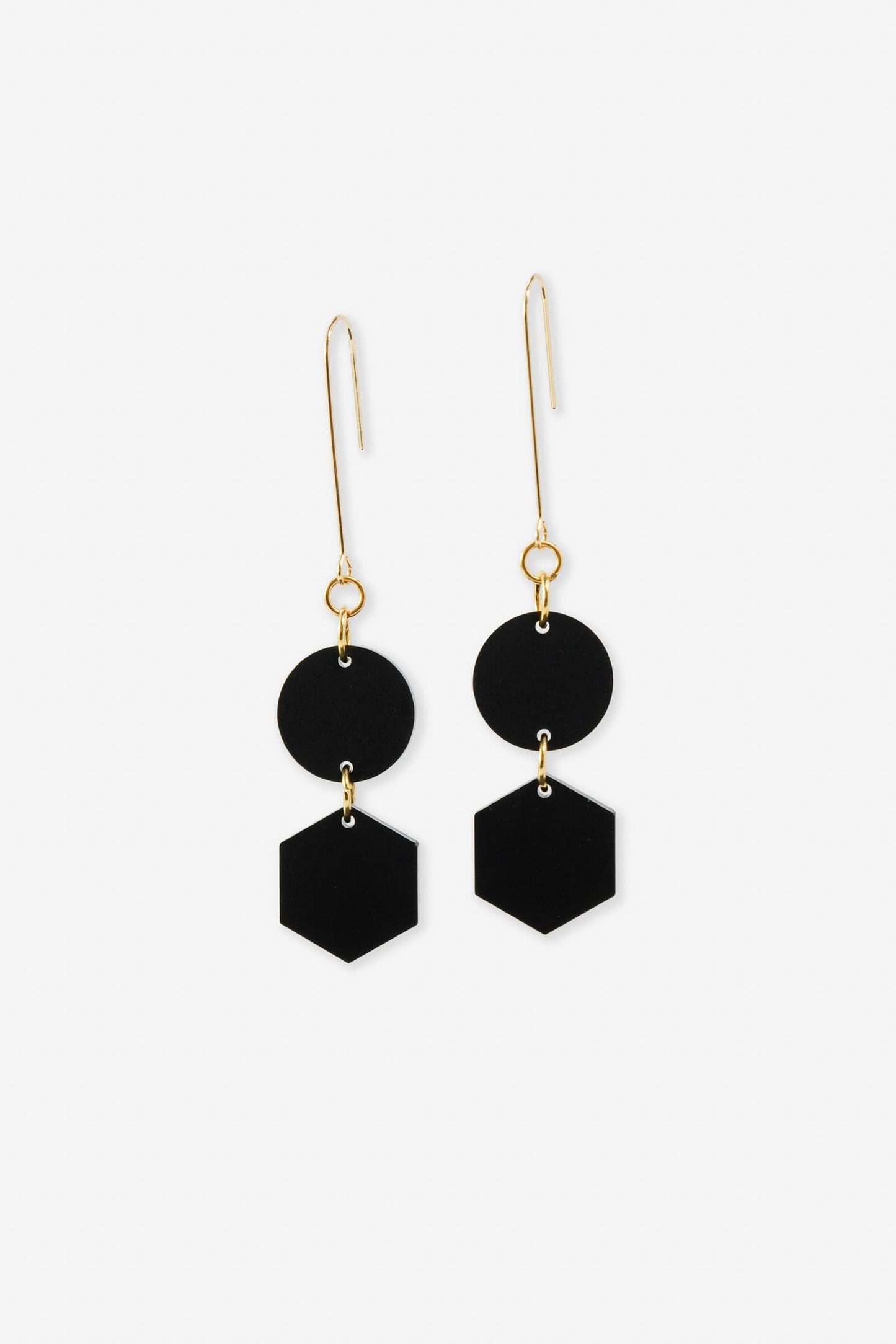 Belle Geometric dangly earrings