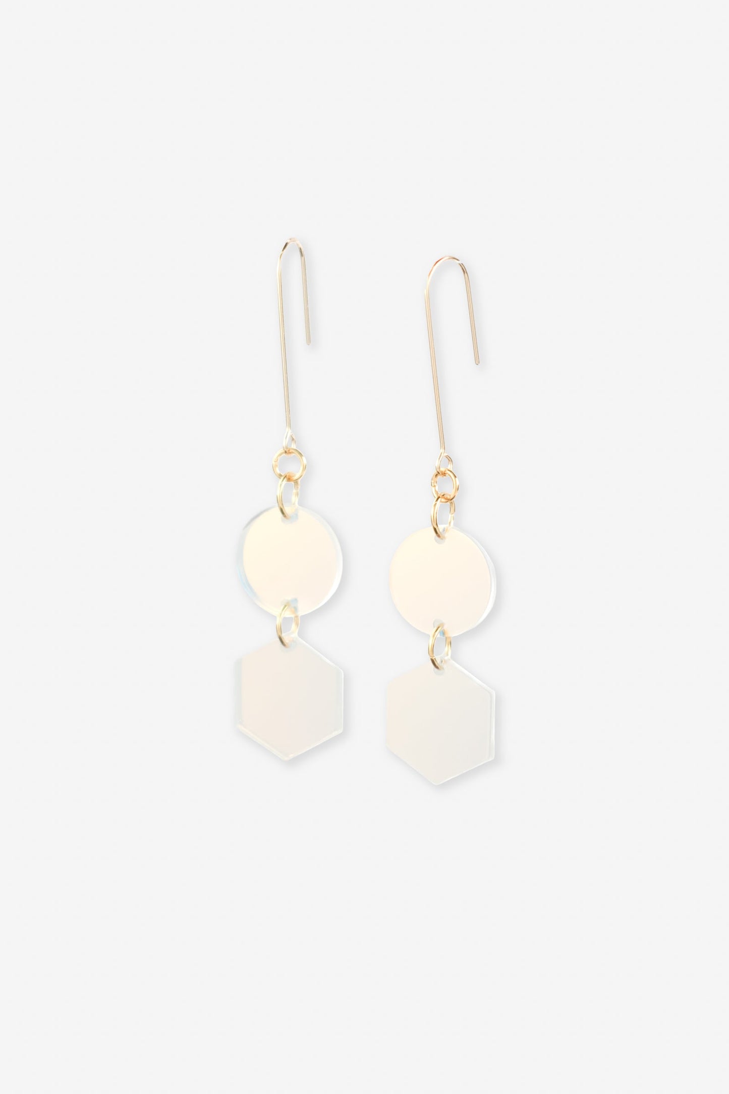 Belle Geometric dangly earrings