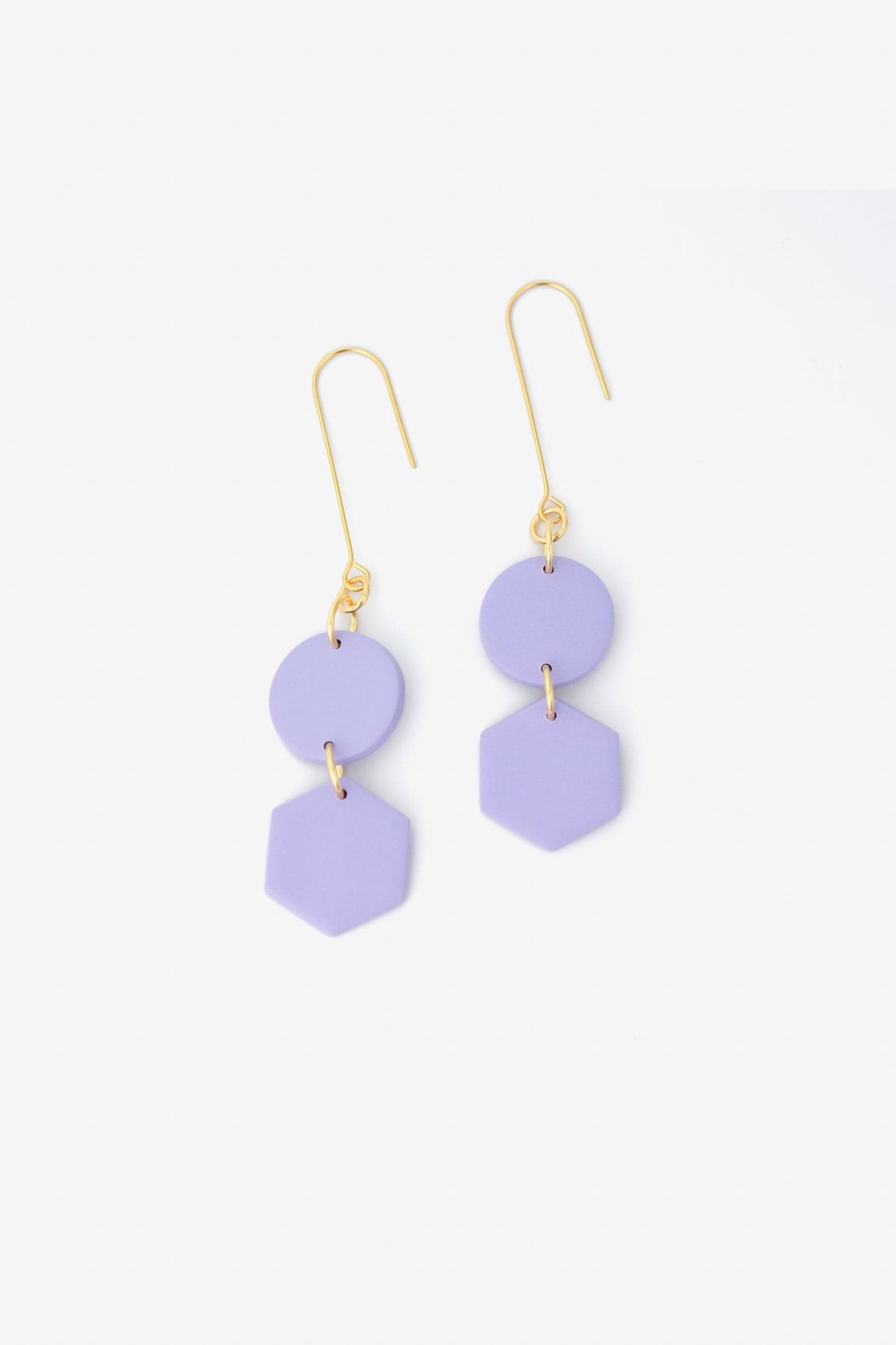 Belle Geometric dangly earrings