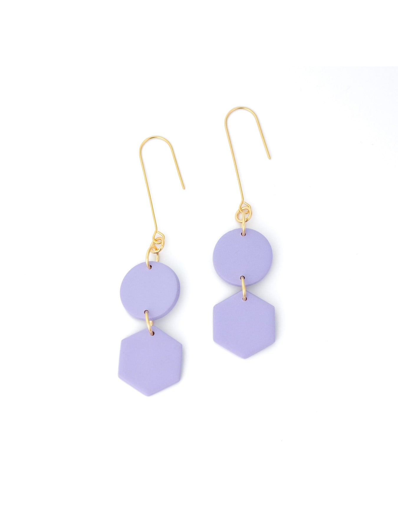 Belle Geometric dangly earrings