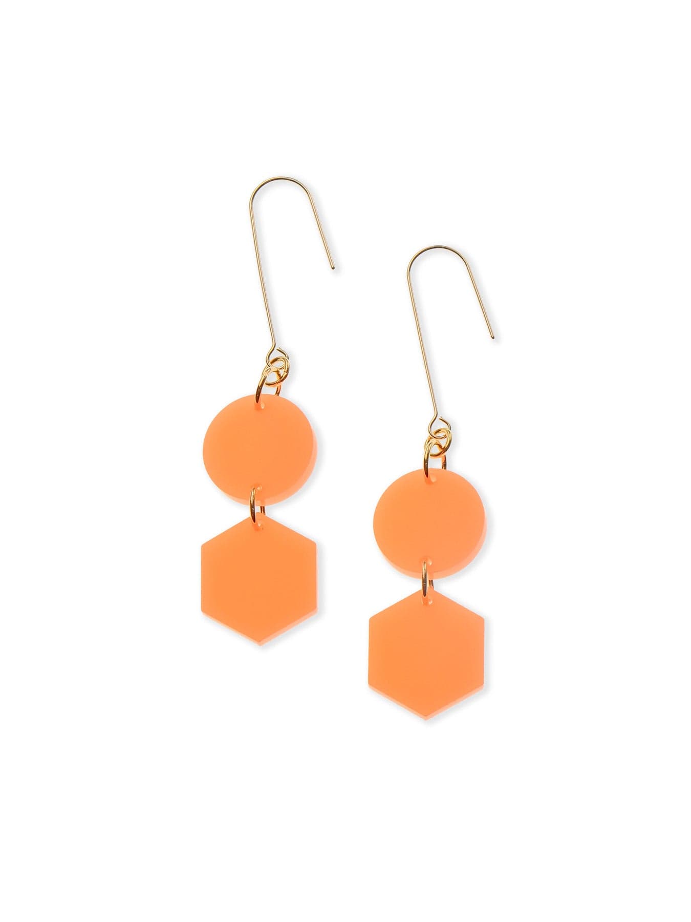 Belle Geometric dangly earrings