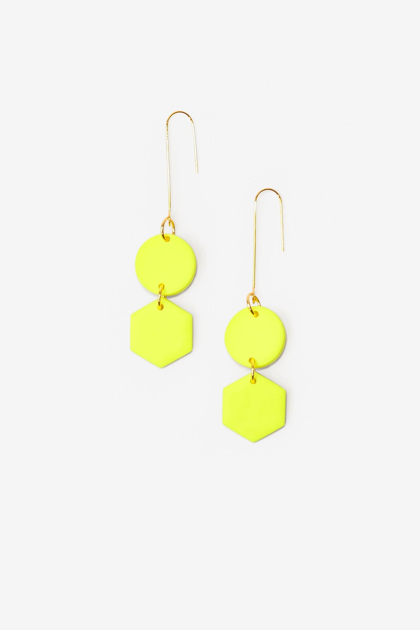Belle Geometric dangly earrings