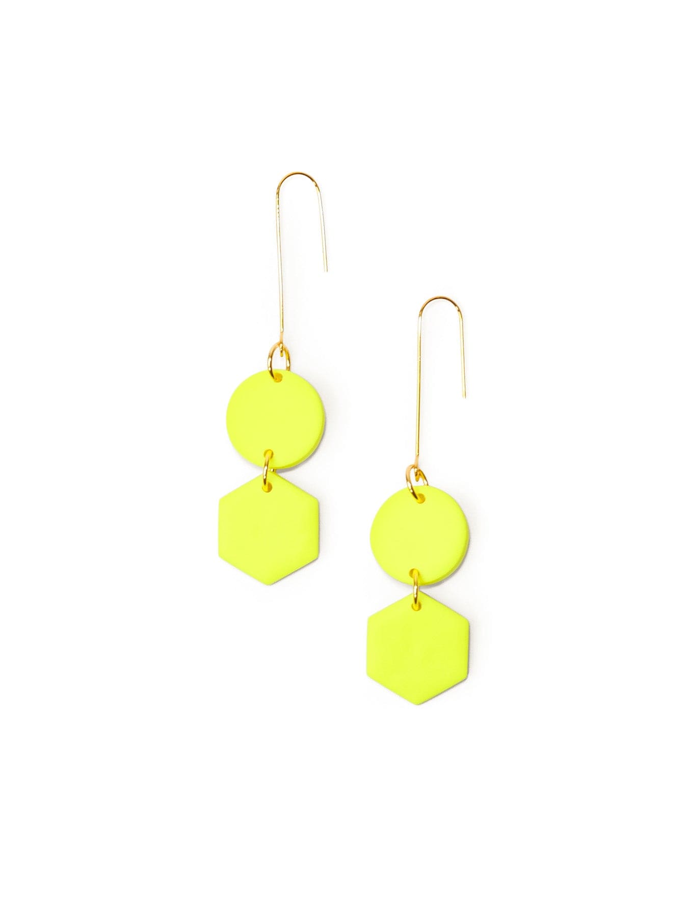 Belle Geometric dangly earrings