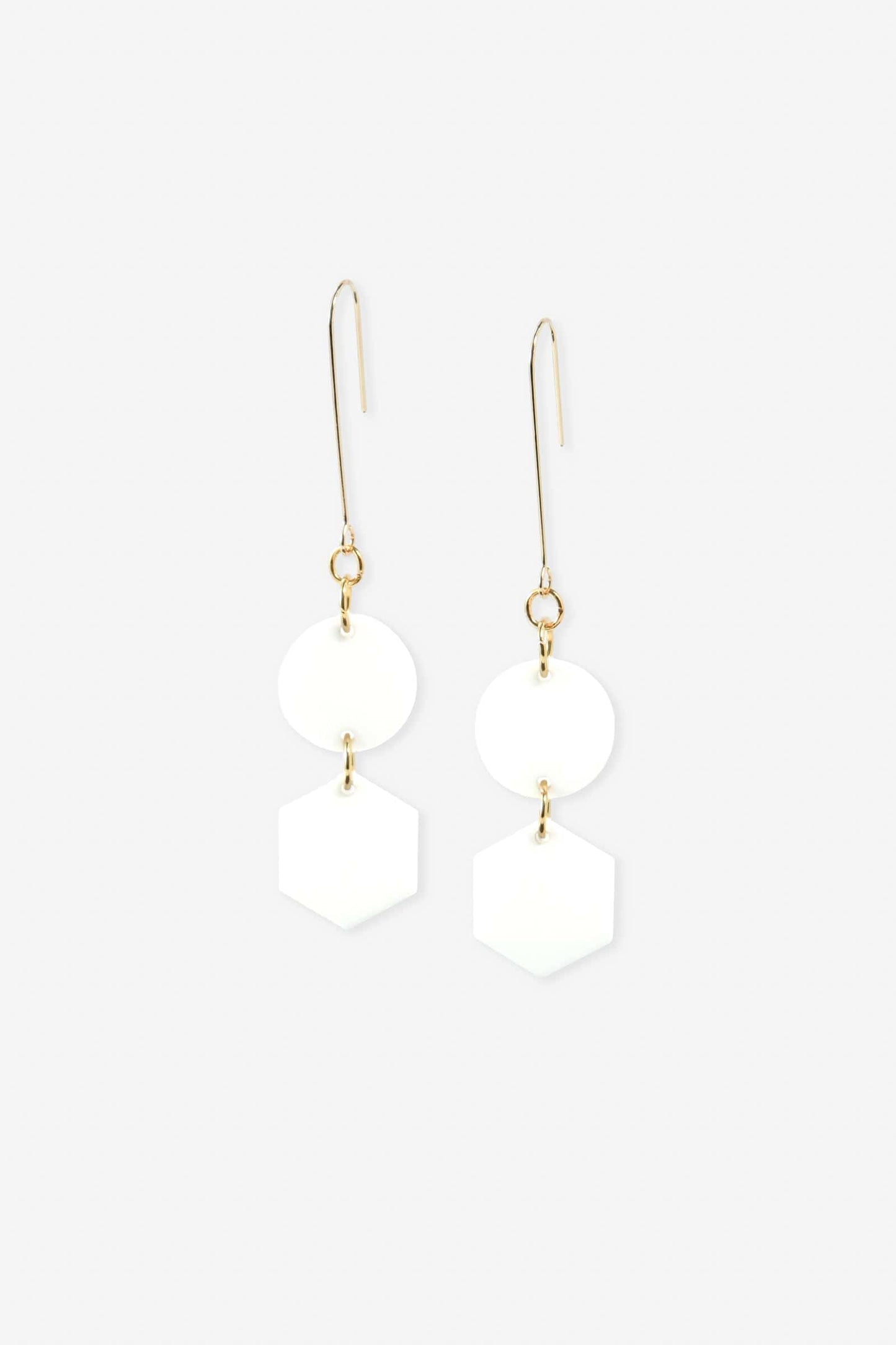 Belle Geometric dangly earrings