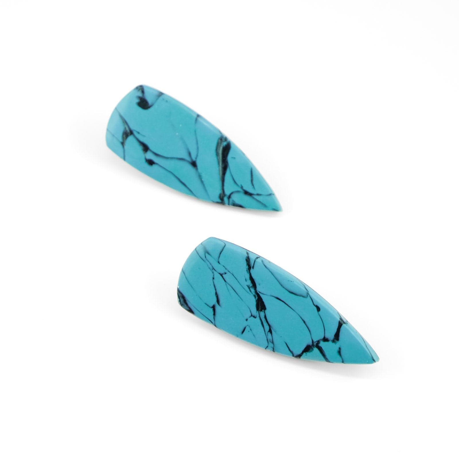 Dagger Studs Earrings #color_turquoise