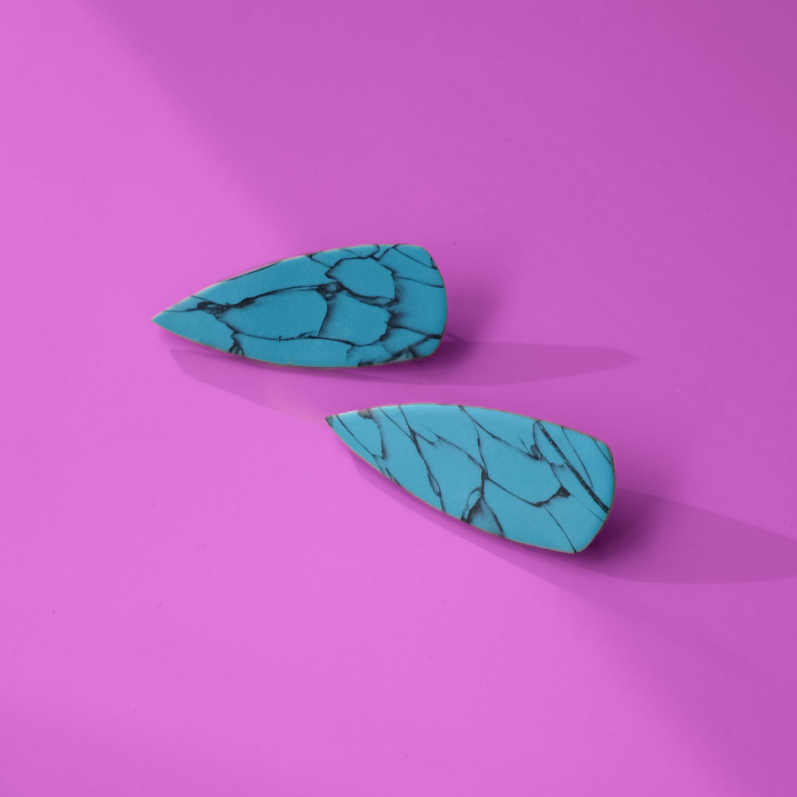 Dagger Studs Earrings #color_turquoise