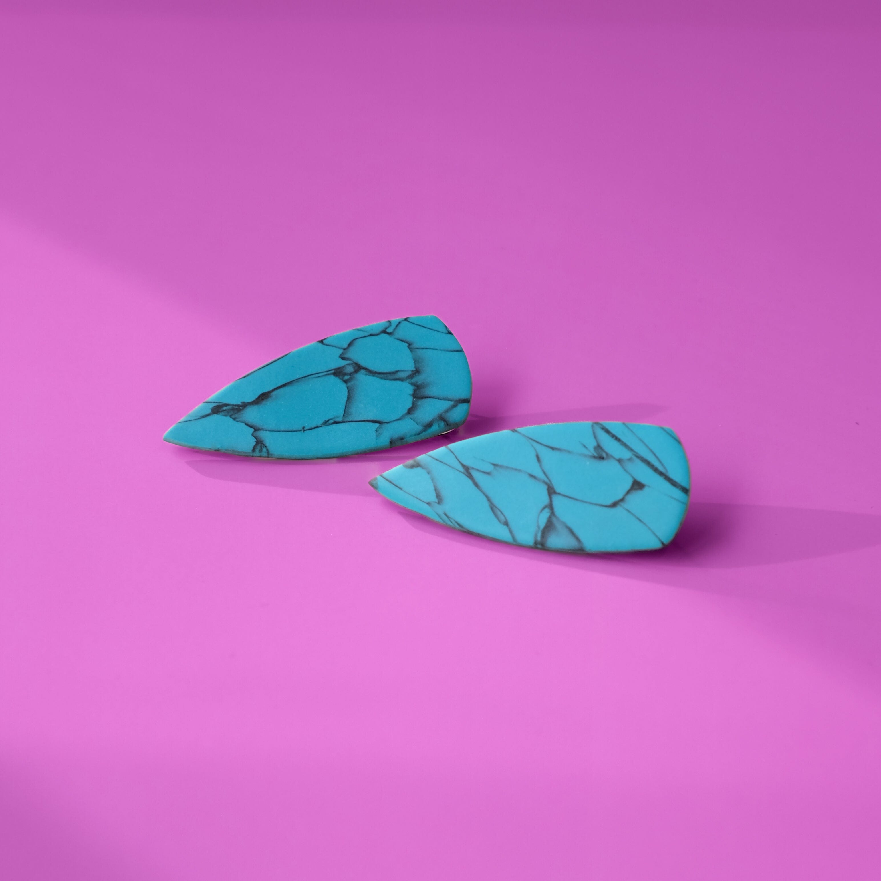 Dagger Studs Earrings #color_turquoise