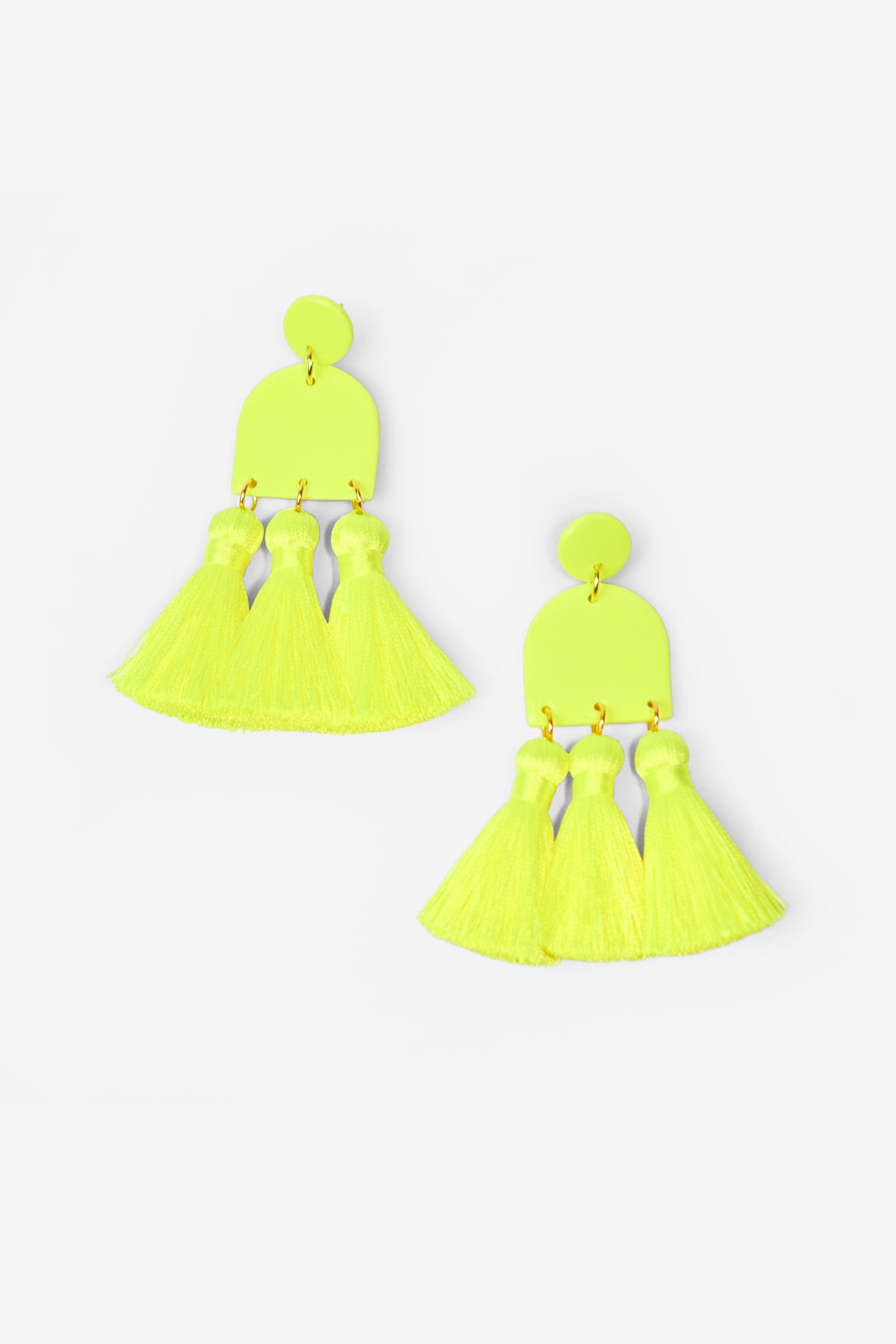 Dancing Domes Tassels dangly statement earrings