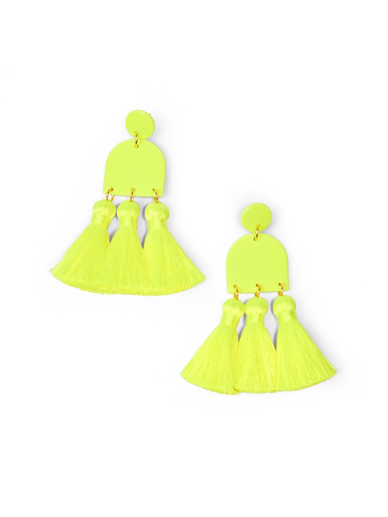 Dancing Domes Tassels dangly statement earrings