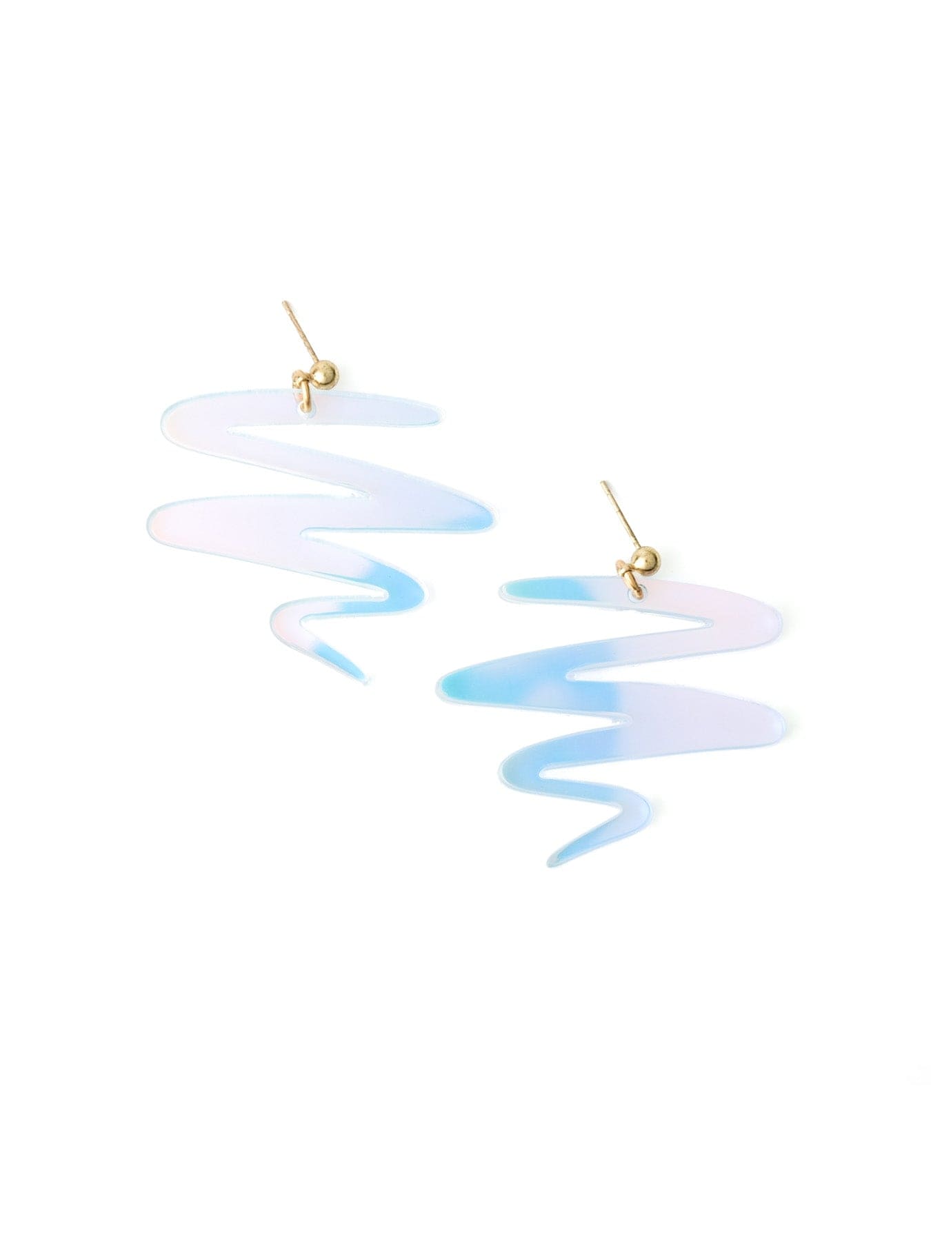 Squiggle dangly earrings