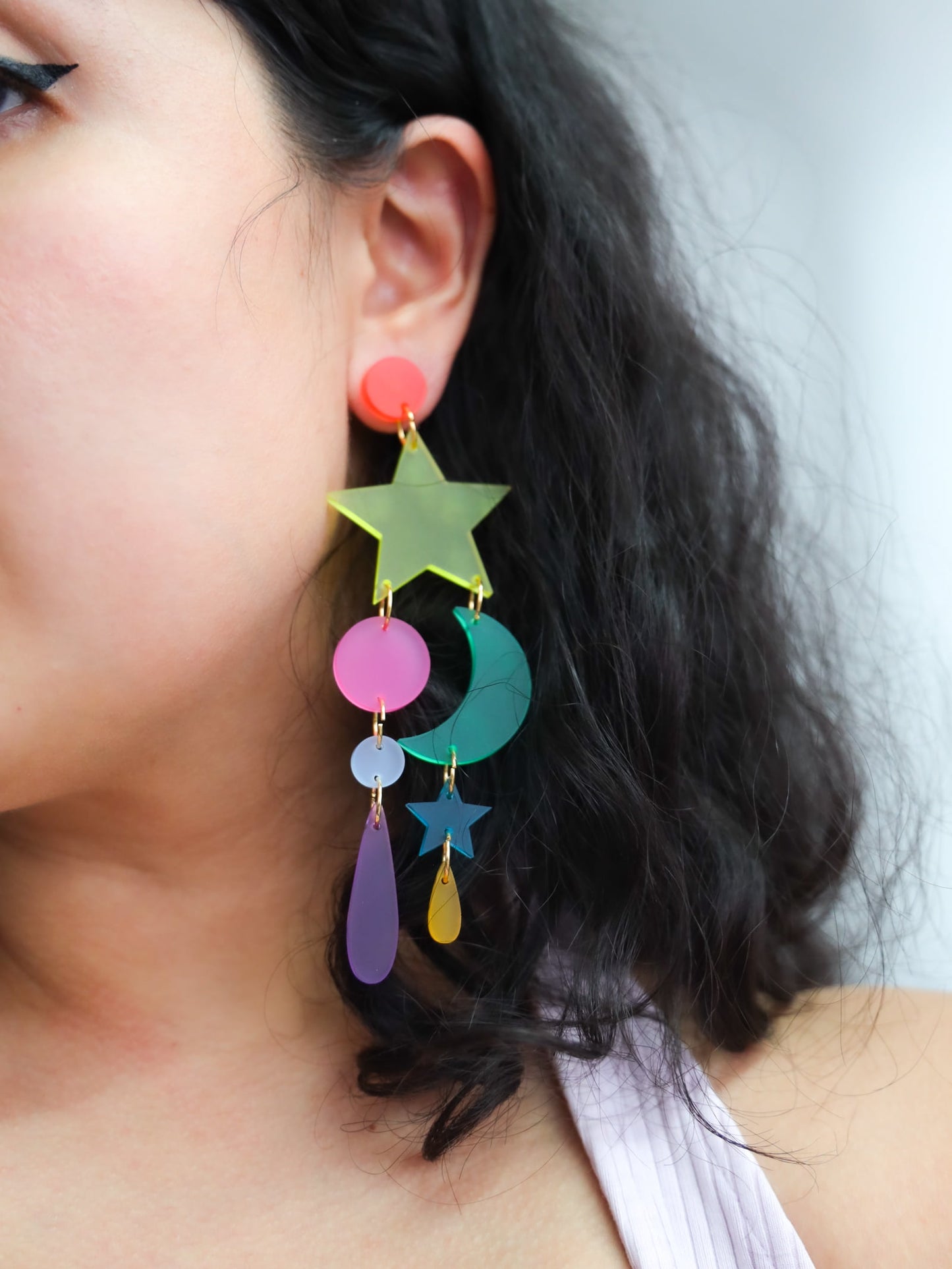 Stella celestial dangly earrings