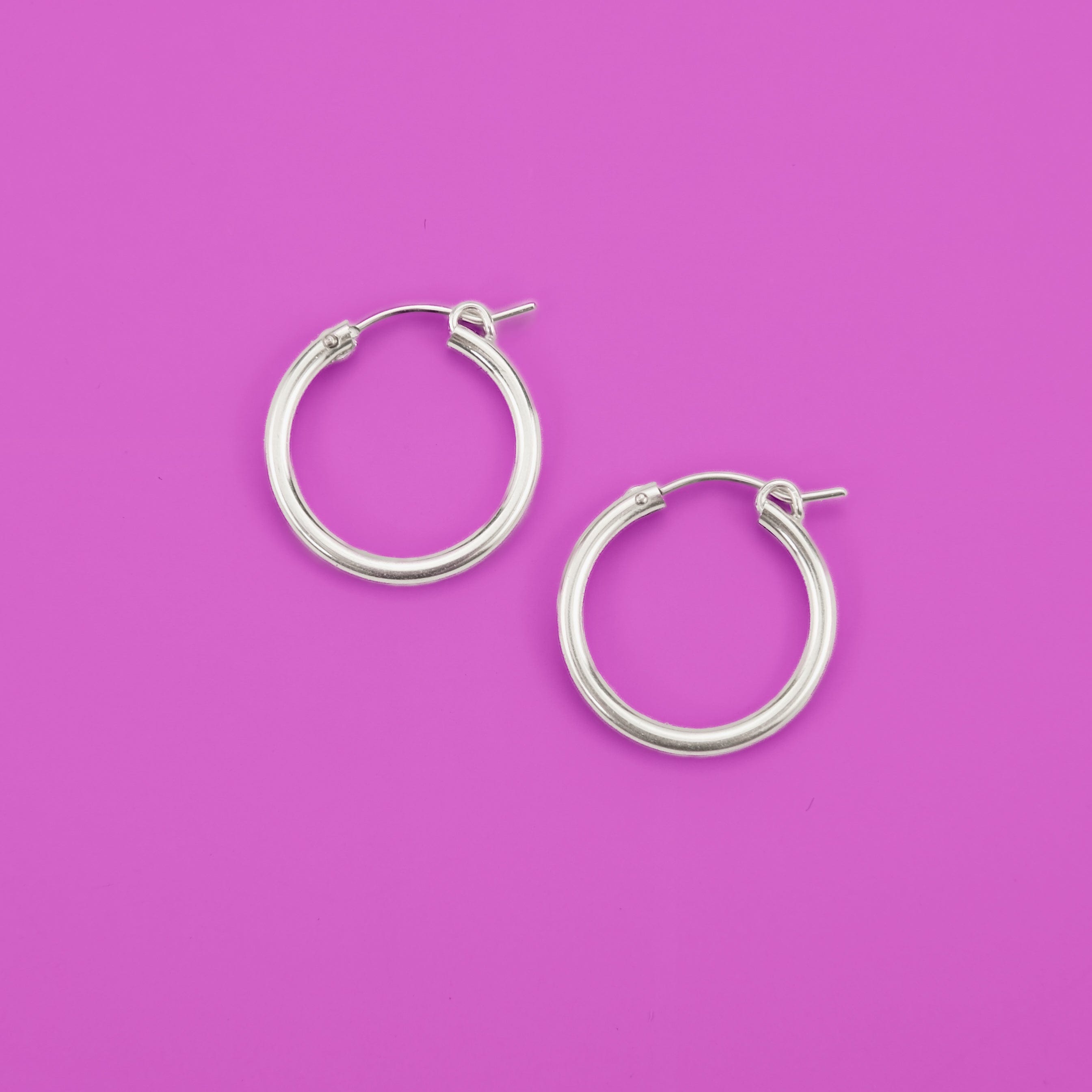 .925 Sterling Silver hoops